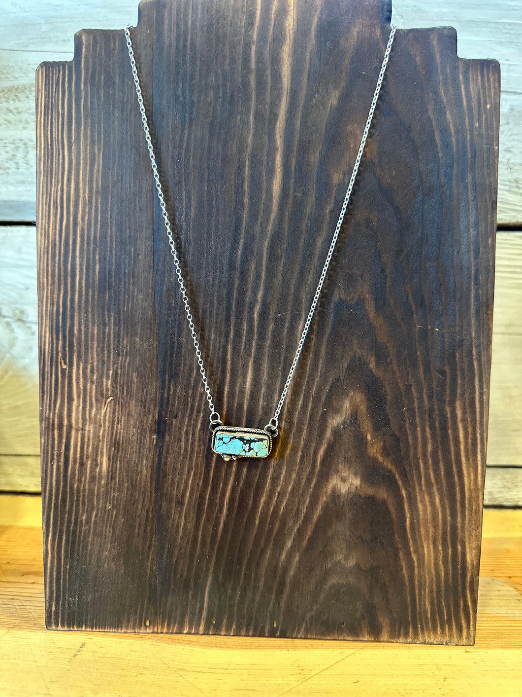 Hubei Turquoise bar necklace