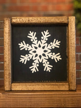 Load image into Gallery viewer, Snowflake Set of Three Farmhouse Signs l Winter Decor l Farmhouse Winter Decor l Farmhouse Winter Signs l Snowflake Signs l Snowflake Decor
