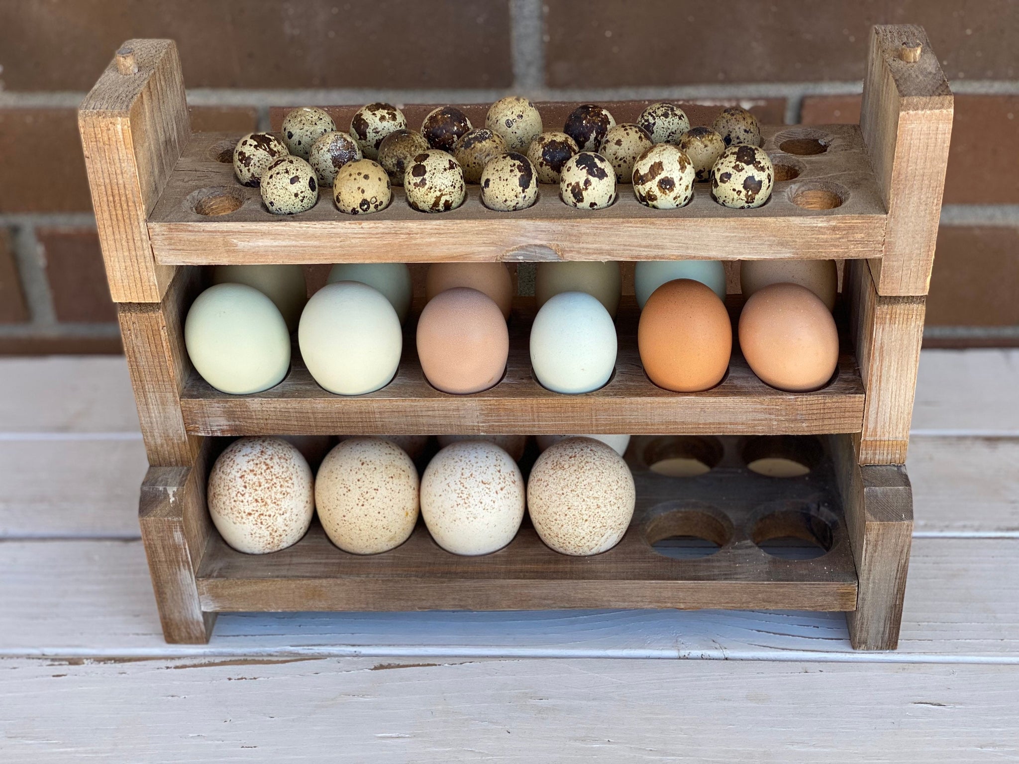 Stackable Wooden Egg Holder | Egg Storage | Quail Egg Holder | Duck Egg  Holder | Stackable Egg Holder | Egg Counter Storage | Egg Rack 